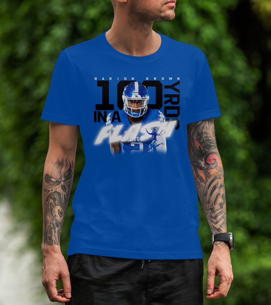 Barion Brown Kentucky 100 Yards In A Flash T-Shirt