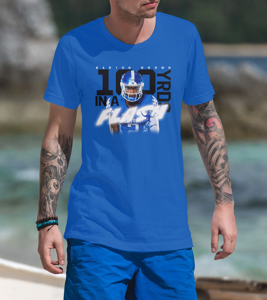 Barion Brown Kentucky 100 Yards In A Flash T-Shirt