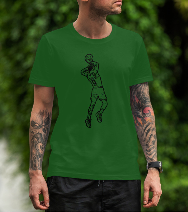 Jaytatum0 Jayson Tatum Basketball Dunk T-Shirt