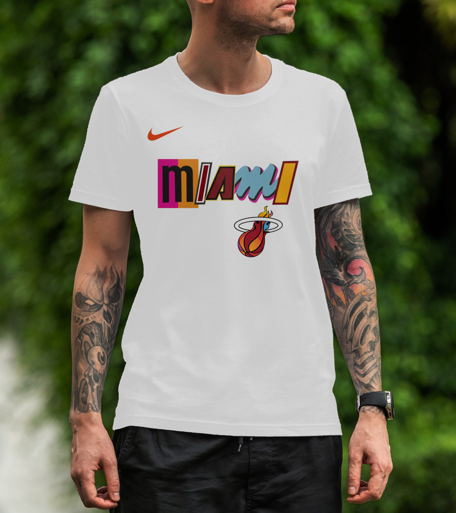 Themiamiheat Store Miami Mashup Vol. 2 Miami Basketball T-Shirt