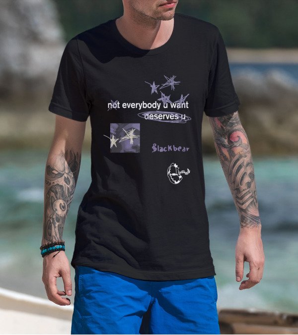 Blackbear Merch Not Everybody U Want Deserves U Purple Stars T-Shirt