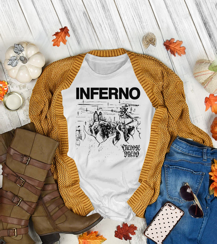 INFERNO Freddie Dredd Store White T-Shirt