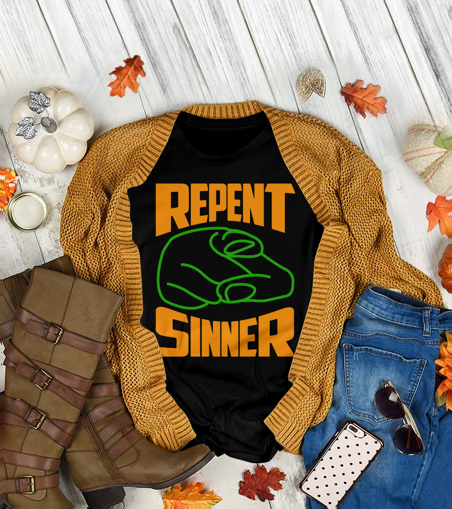 Repent Sinner Meme Fightclubvideos T-Shirt