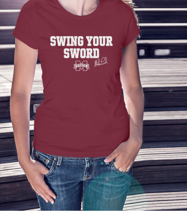 Swing Your Sword Mike Leach M State T-Shirt