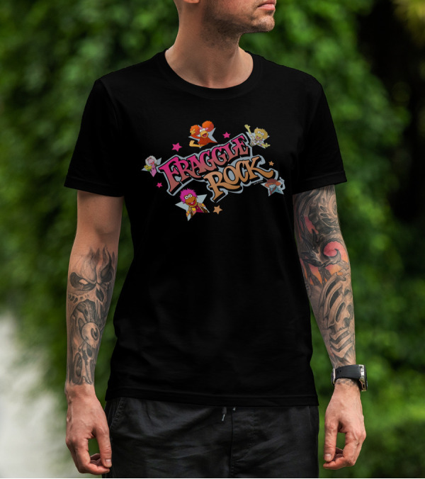 Fraggle Rock Characters With Stars T-Shirt