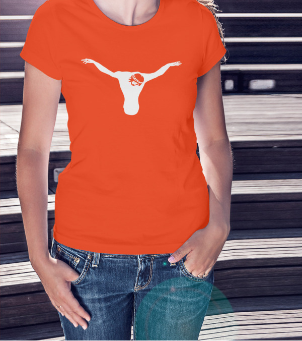 Texas Longhorns Jesus Crucifixion Silhouette Burnt Orange T-Shirt