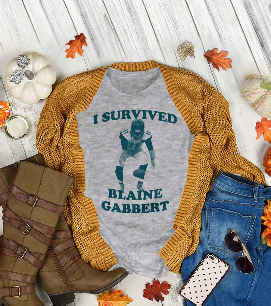I Survived Blaine Gabbert Football Quarterback Action T-Shirt