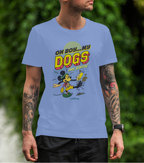 RunDisney Expo Oh Boy My Dogs Are Barkin Rundisney Mickey Mouse T-Shirt