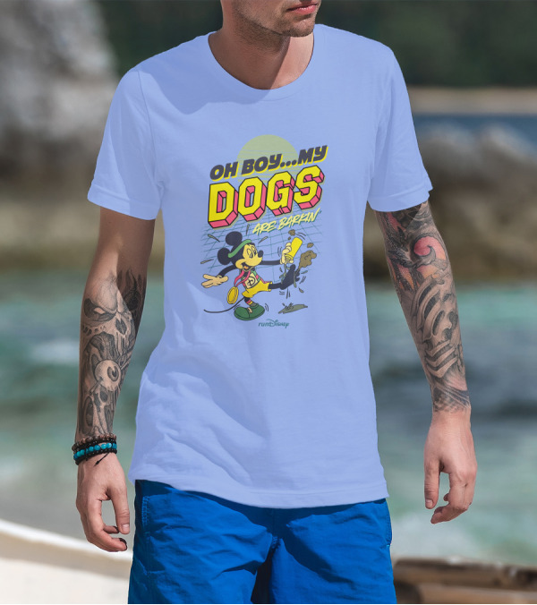 RunDisney Expo Oh Boy My Dogs Are Barkin Rundisney Mickey Mouse T-Shirt