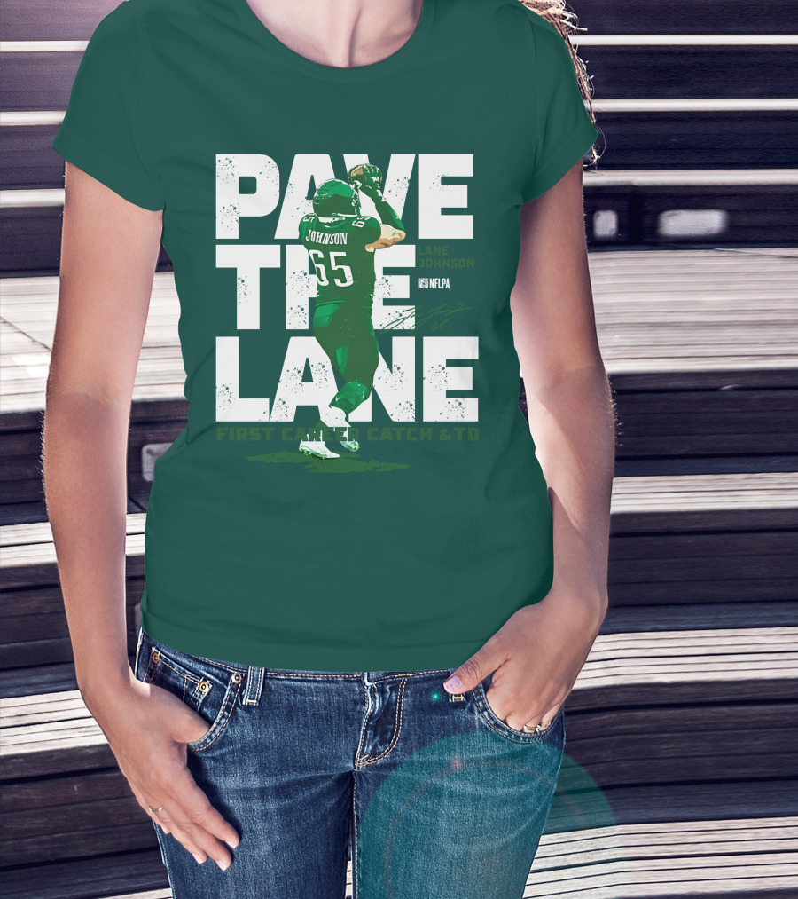 Pave The Lane Johnson NFLPA First Career Catch And TD T-Shirt