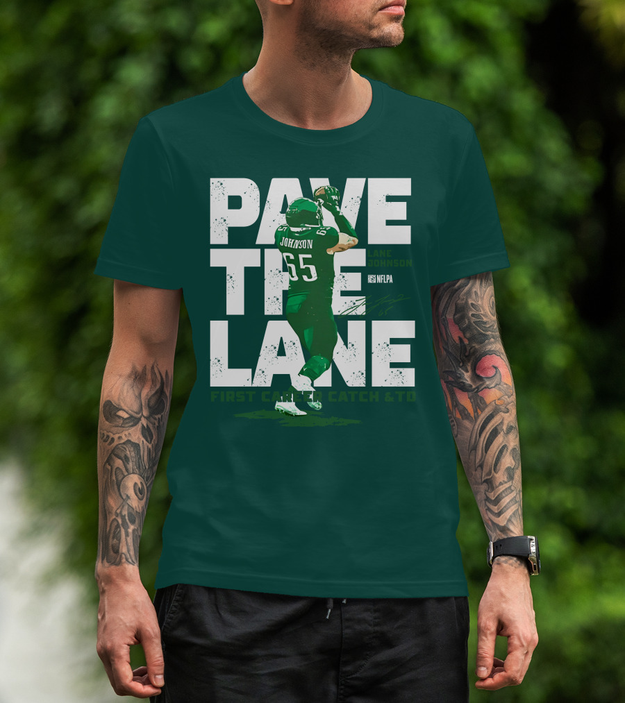 Pave The Lane Johnson NFLPA First Career Catch And TD T-Shirt