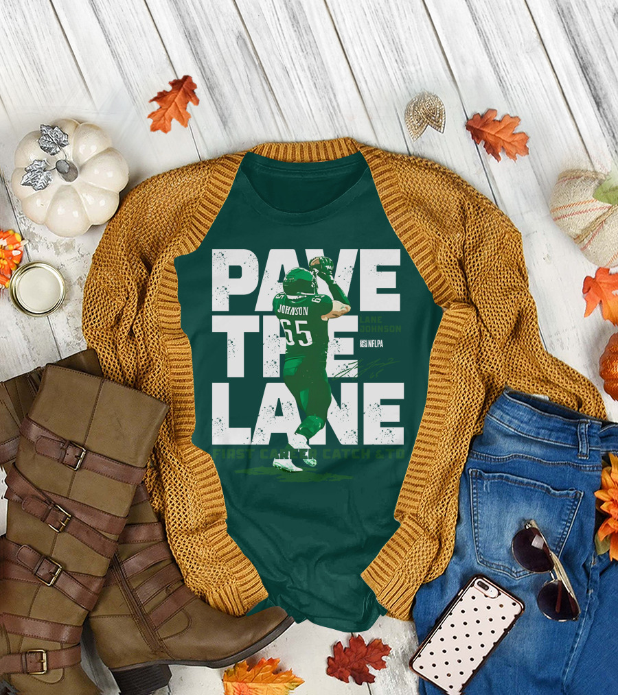 Pave The Lane Johnson NFLPA First Career Catch And TD T-Shirt
