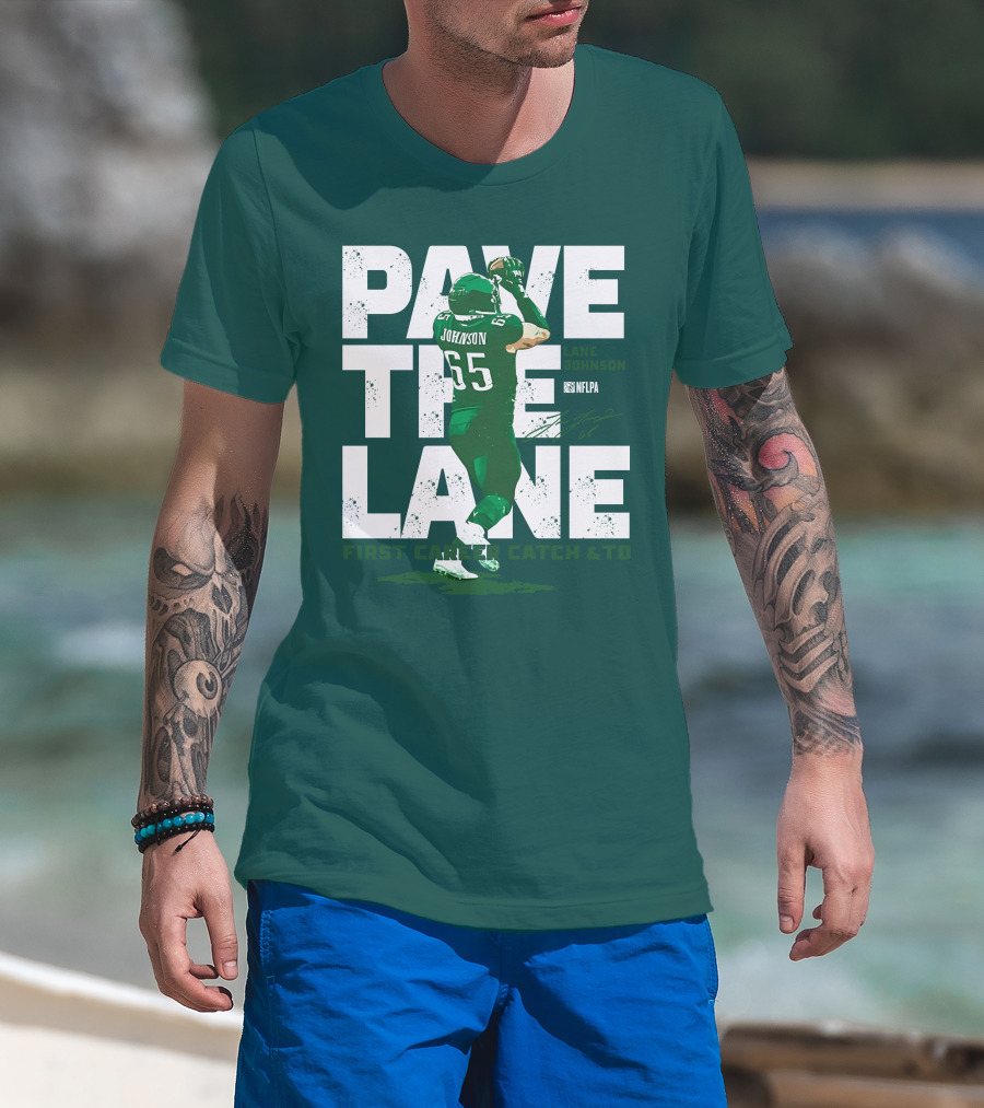 Pave The Lane Johnson NFLPA First Career Catch And TD T-Shirt