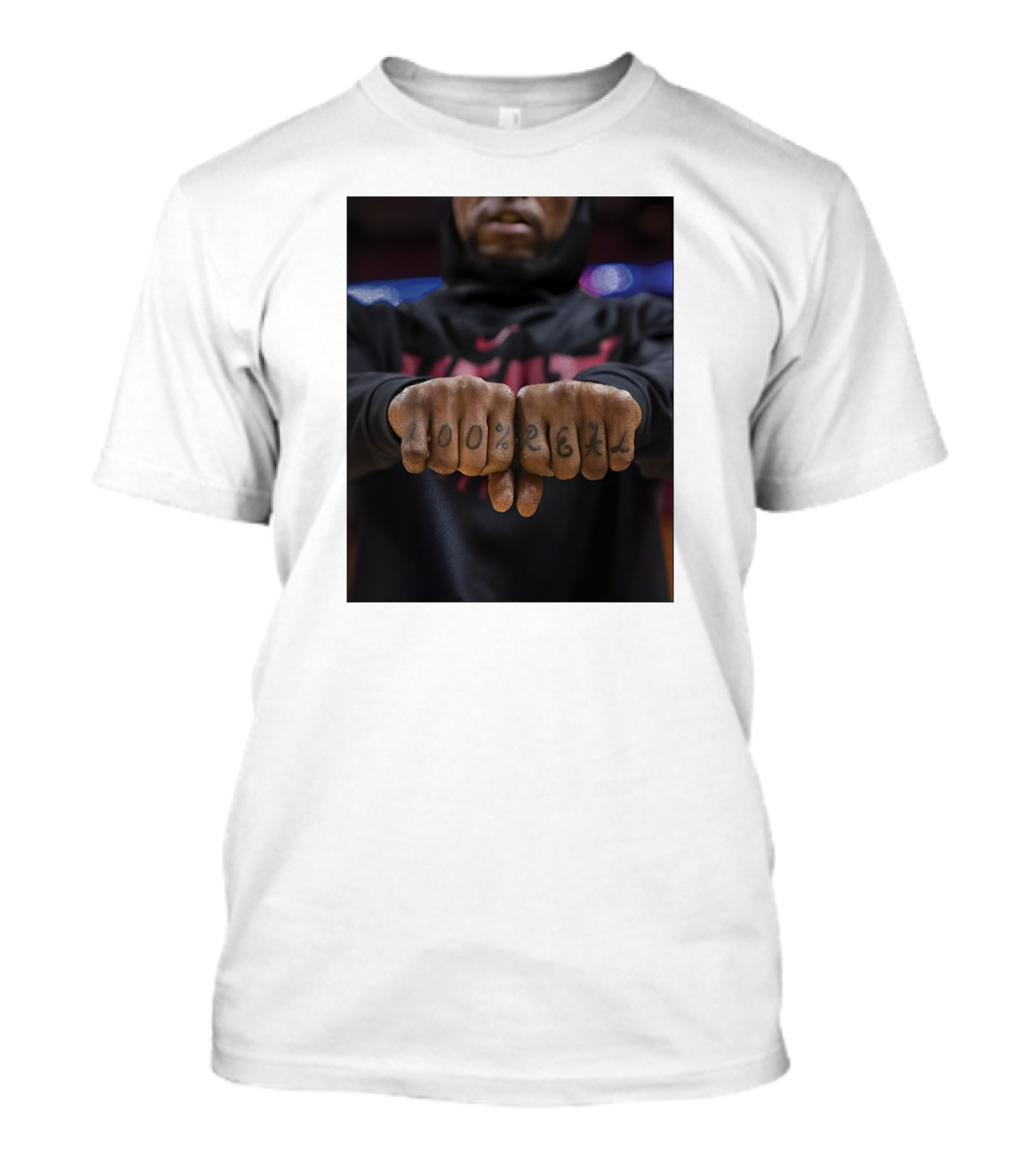 100% Real Miami Heat Inked Fists T-Shirt