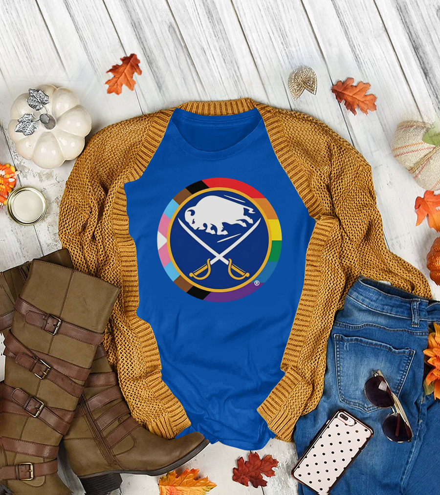Buffalo Sabres Inclusive Pride Colors T-Shirt