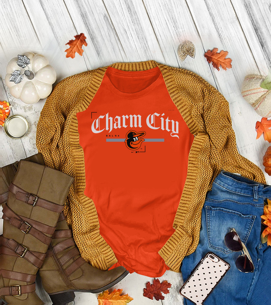 Charm City Baltimore Orioles Bal 54 T-Shirt