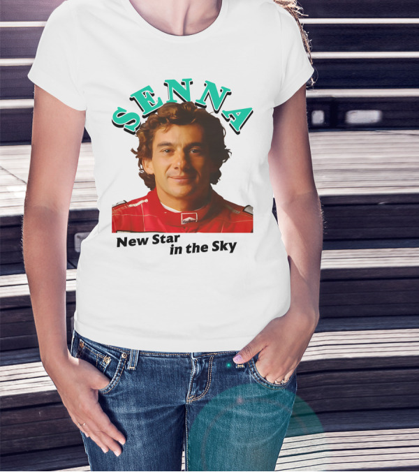 Senna New Star In The Sky Racing Legend T-Shirt