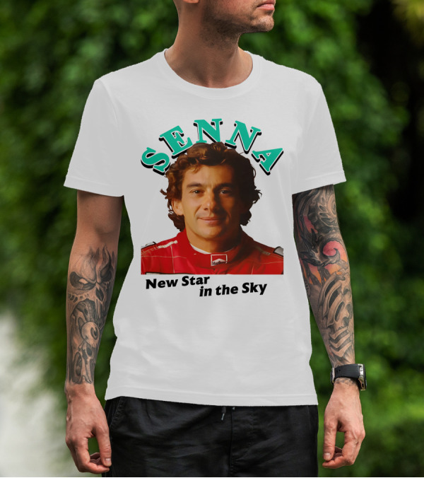 Senna New Star In The Sky Racing Legend T-Shirt