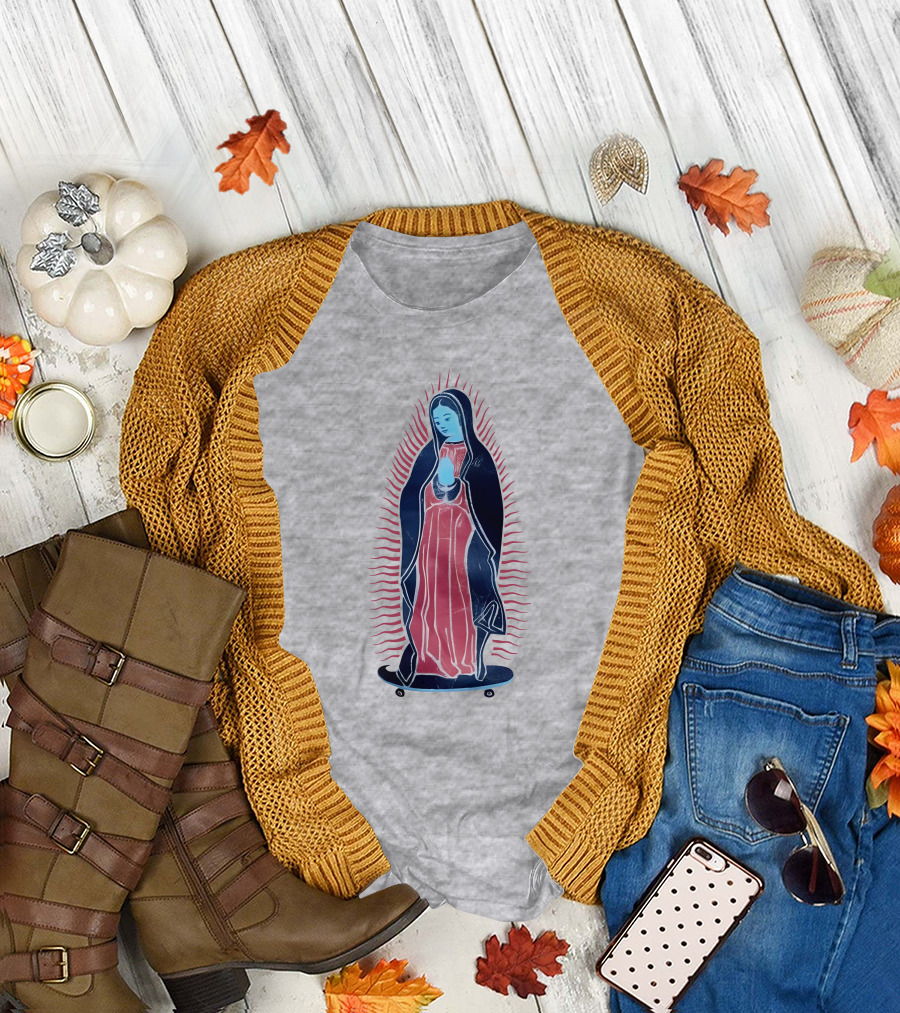 Our Lady Of Guadalupe Skateboard Iconic T-Shirt