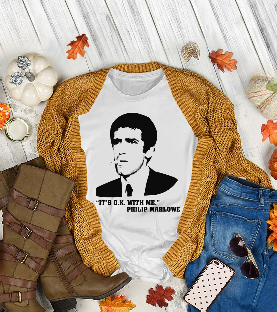 It's O.K. With Me Philip Marlowe Noir T-Shirt