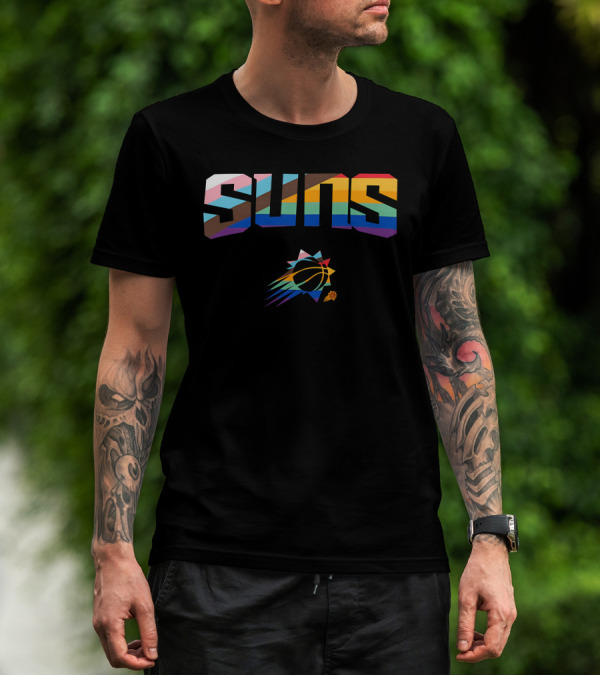 Phoenix Suns Pride Rainbow Logo Suns T-Shirt