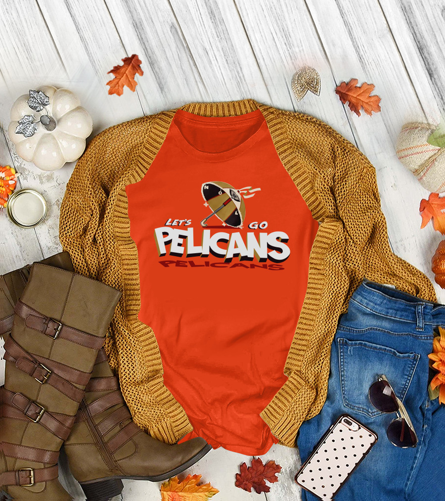 Let's Go Pelicans NOLA Umbrella T-Shirt