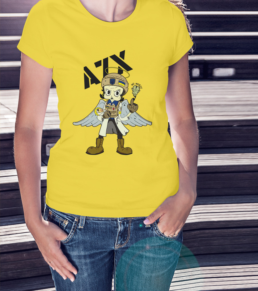 Azov Guardian Sunflower No Mercy Angel T-Shirt