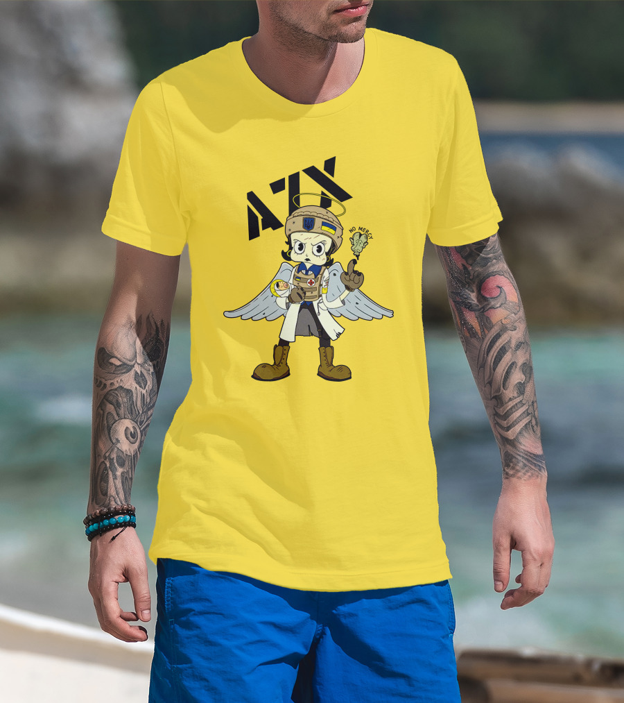 Azov Guardian Sunflower No Mercy Angel T-Shirt