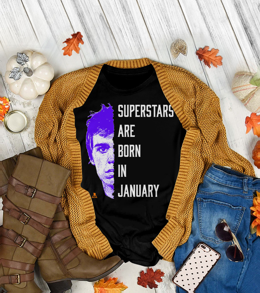 Connor McDavid Superstars Are Born In January NHL T-Shirt