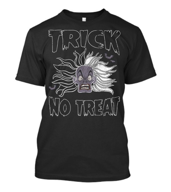 Disney Cruella Trick No Treat Halloween Bats T-Shirt