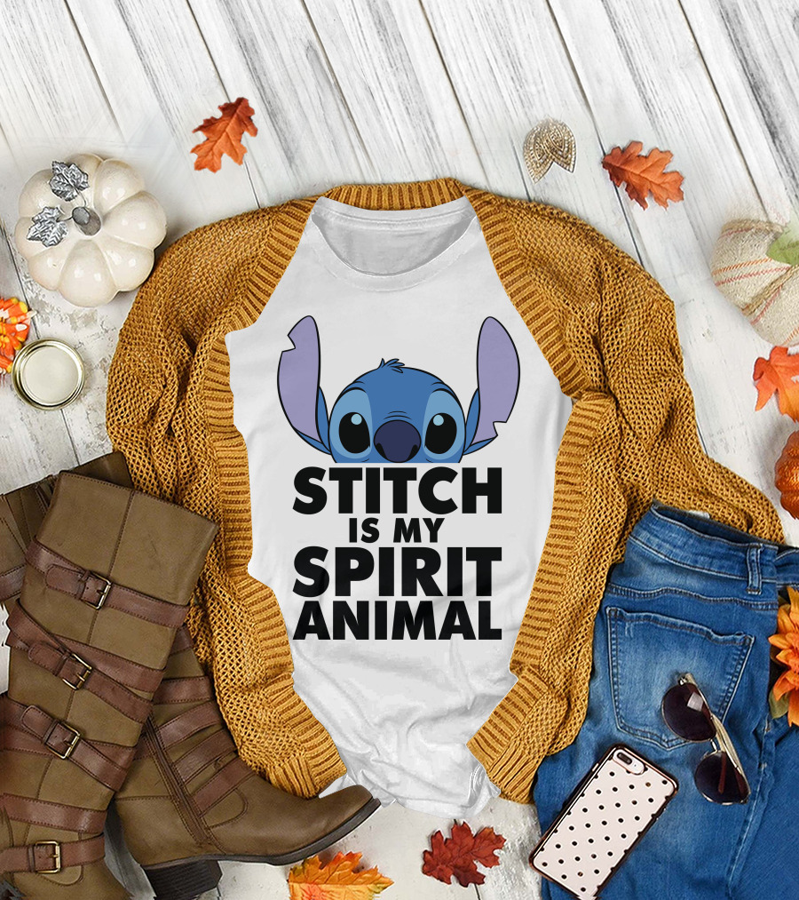 Disney Lilo and Stitch Is My Spirit Animal Tie Dye T-Shirt