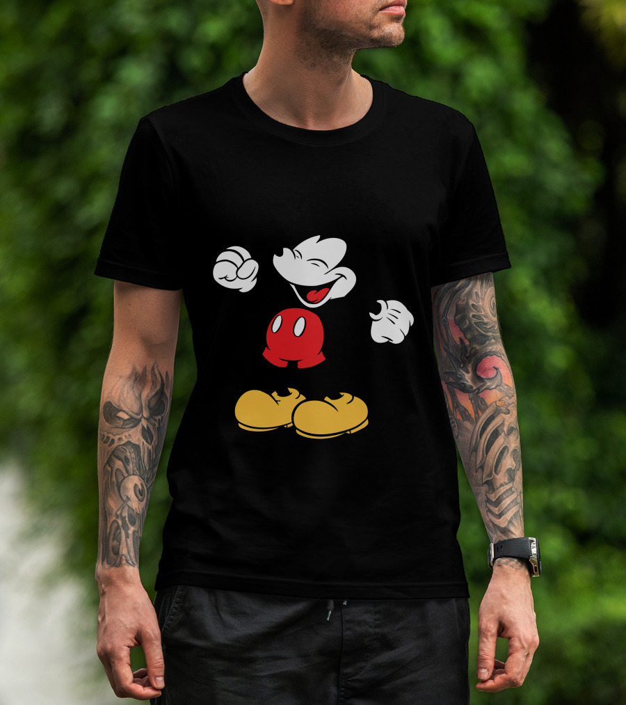 Mickey Mouse Classic Cheerful Disney Character T-Shirt