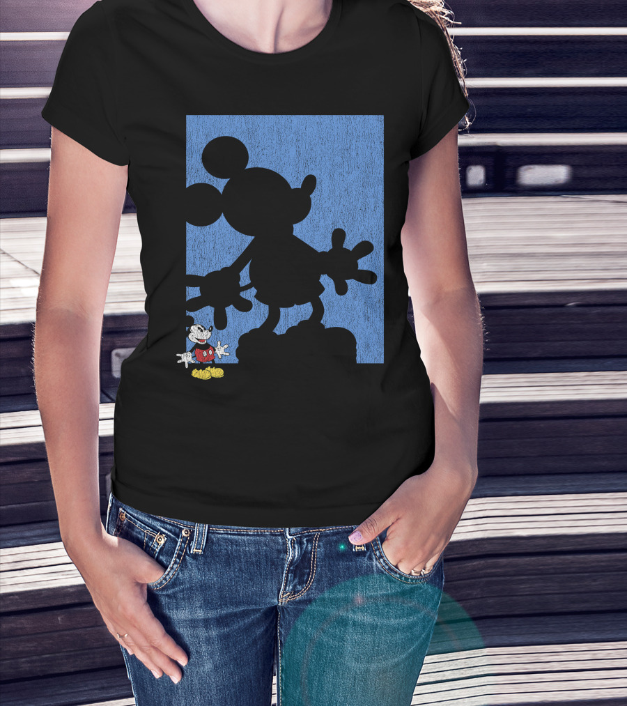 Disney Mickey Mouse Shadow Classic Iconic Pose T-Shirt
