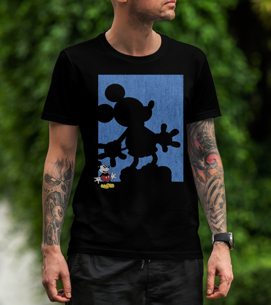 Disney Mickey Mouse Shadow Classic Iconic Pose T-Shirt