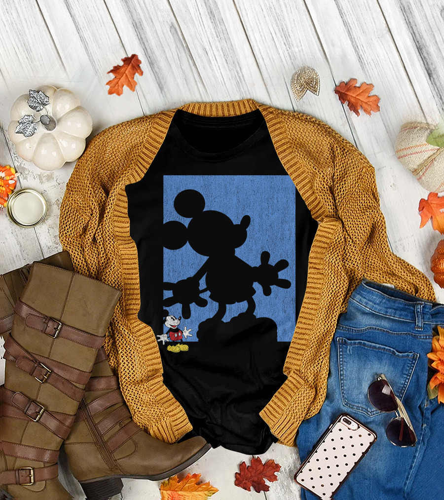 Disney Mickey Mouse Shadow Classic Iconic Pose T-Shirt