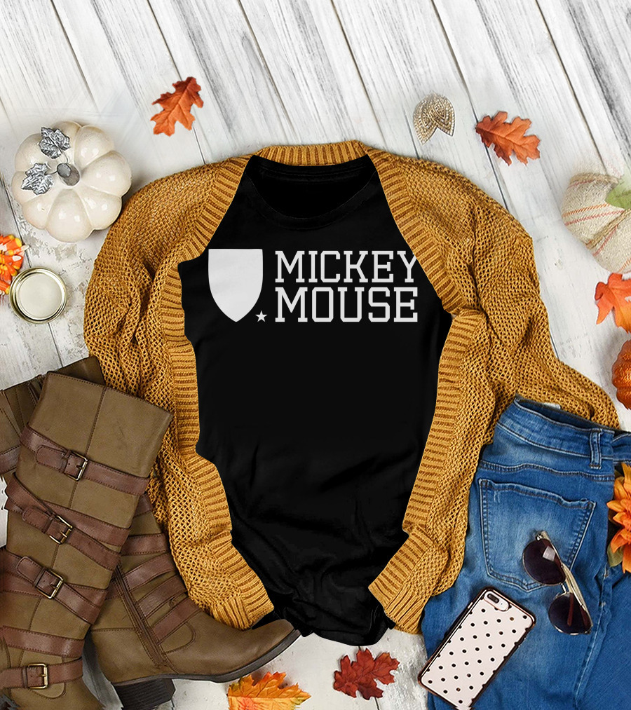 Mickey Mouse University Shield Emblem T-Shirt