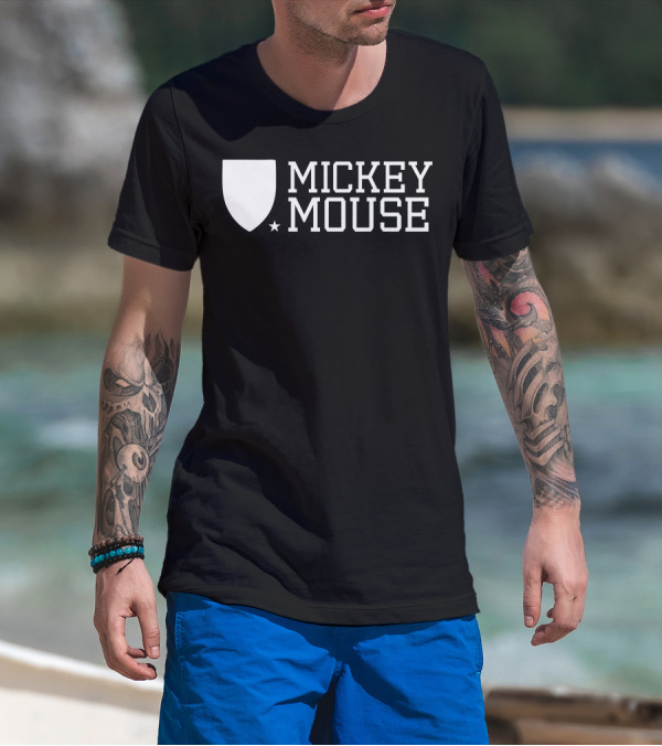 Mickey Mouse University Shield Emblem T-Shirt