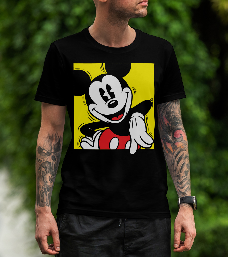 Mickey Mouse Vintage Yellow Frame Disney T-Shirt