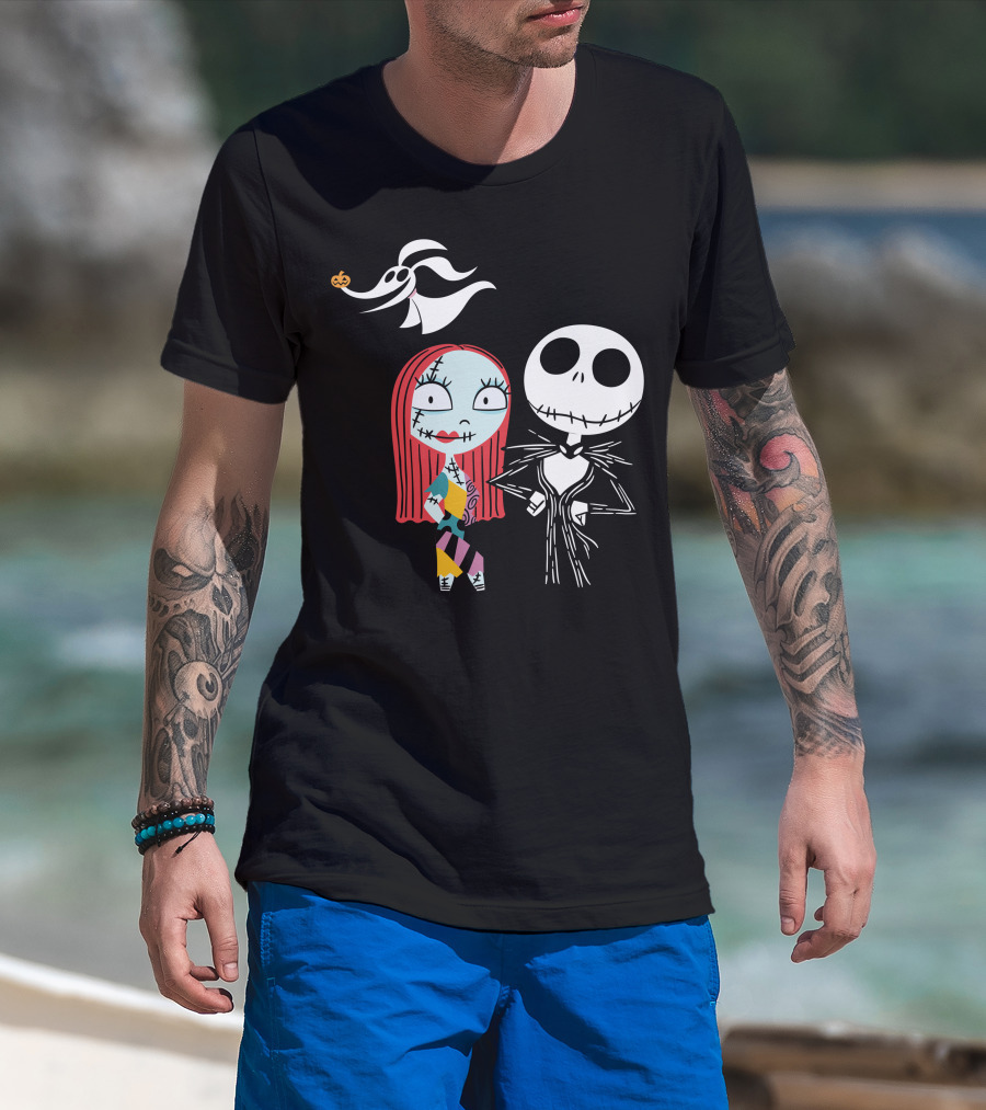 Disney Nightmare Before Xmas Jack Sally Zero T-Shirt