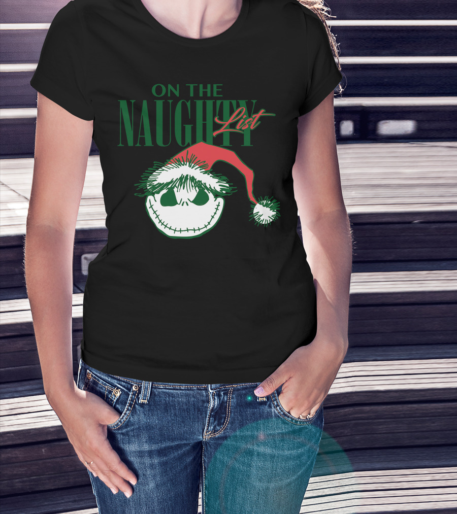 Nightmare Before Christmas On The Naughty List T-Shirt
