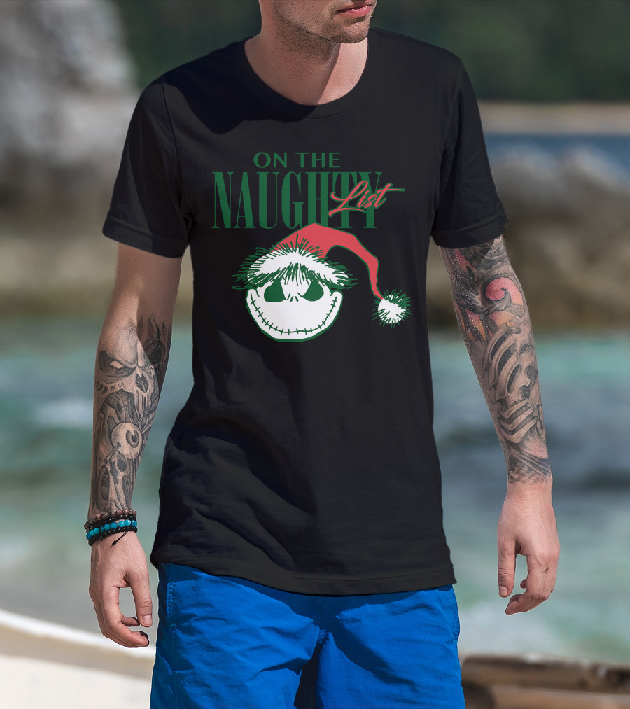 Nightmare Before Christmas On The Naughty List T-Shirt