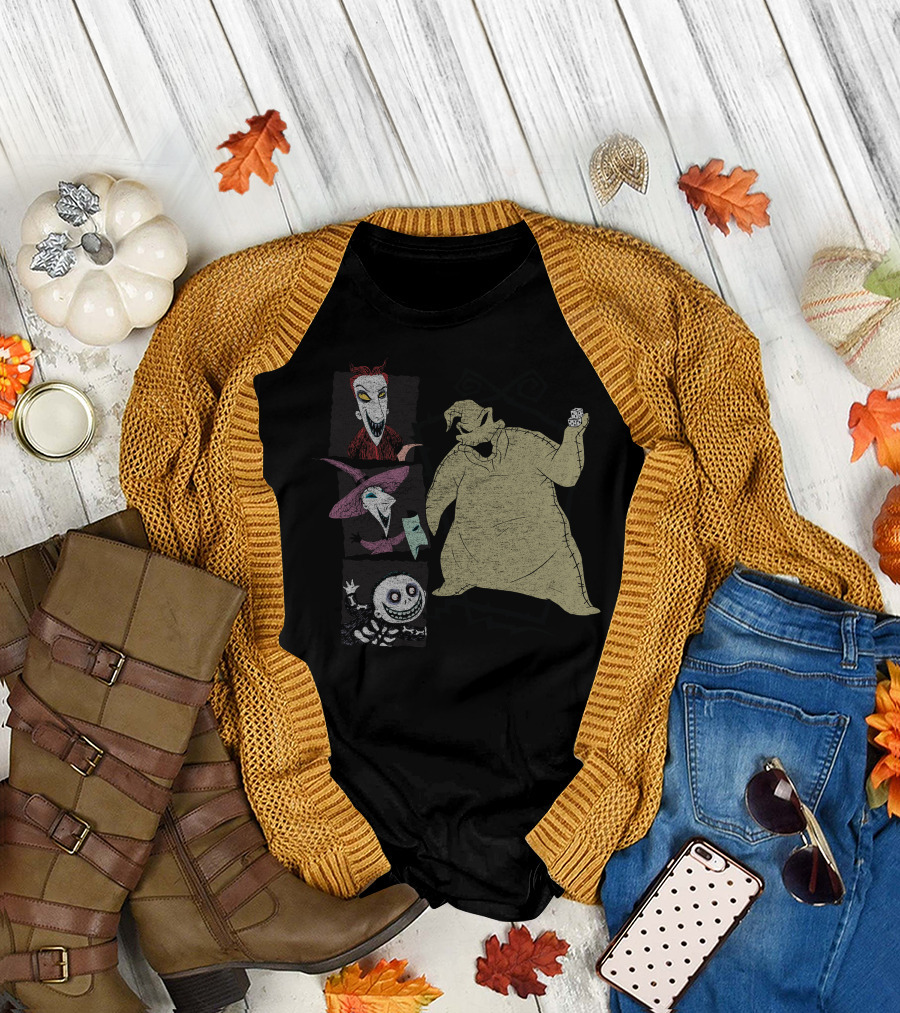 Disney Nightmare Before Xmas Oogie Boogie Characters Group T-Shirt