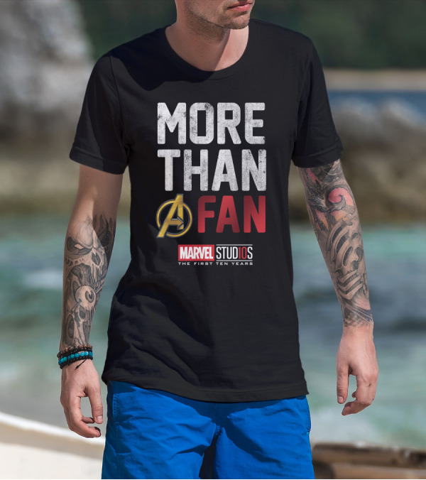 Marvel Studios Avengers More Than A Fan The First Ten Years T-Shirt