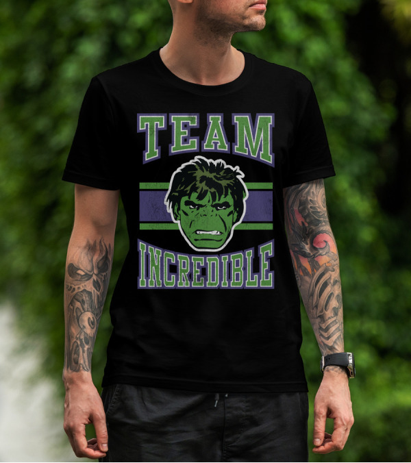 Marvel Classic Team Incredible Hulk Retro T-Shirt