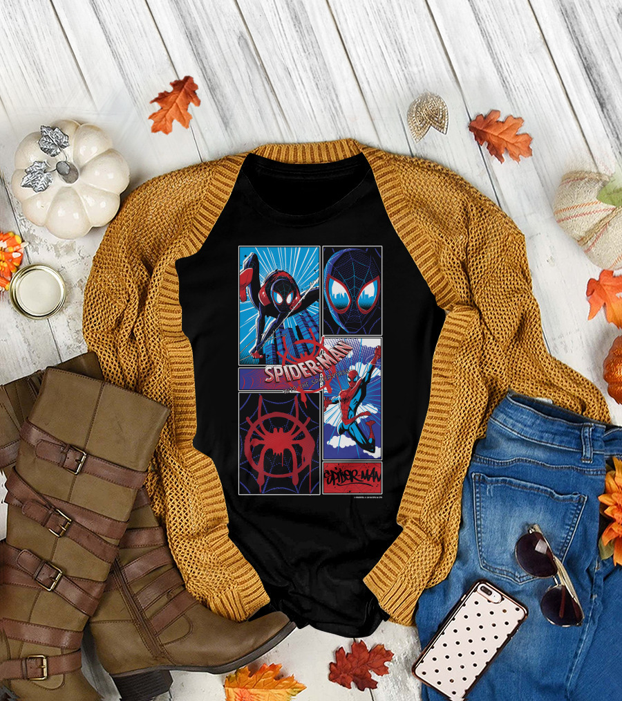 Marvel Spider-Man Spiderverse Miles Morales and Peter Parker T-Shirt