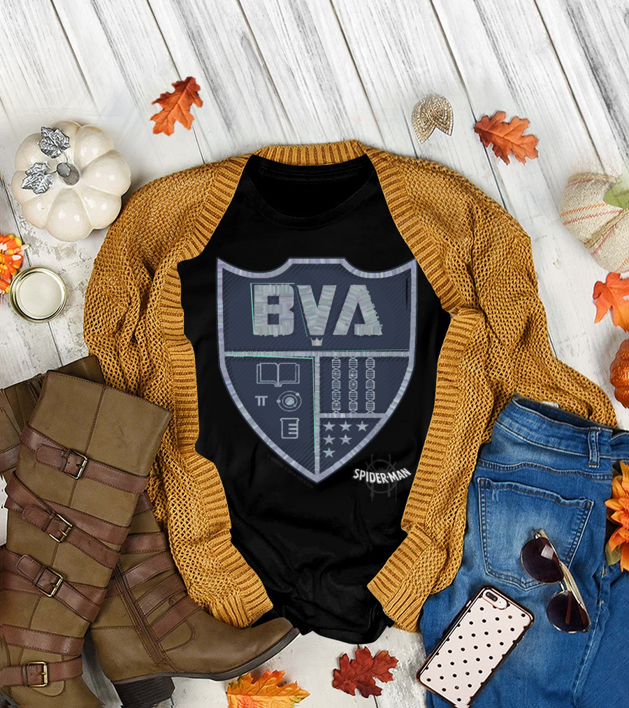 Spider-Man Spiderverse BVA School Crest Emblem T-Shirt