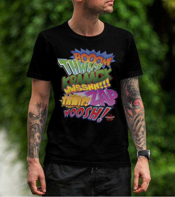 BOOOM THWACK KRRACK WHSSHH THWIP ZAP WOOSH Marvel Spider-Man Spiderverse T-Shirt