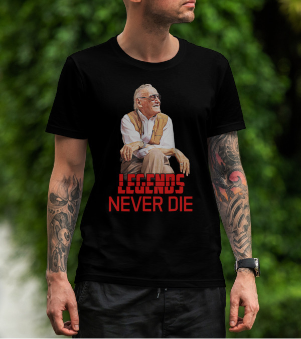 Stan Lee Legends Never Die Tribute With Iconic T-Shirt