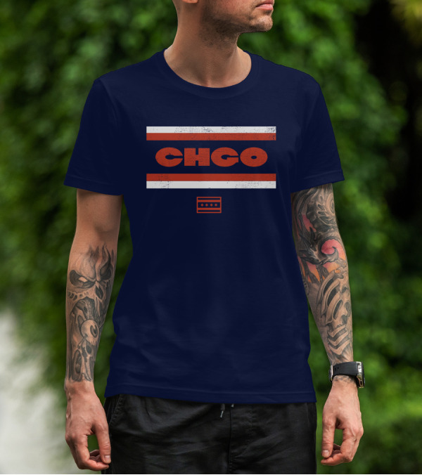 CHGO Sports CHGO Bears Chicago Flag Stripe T-Shirt
