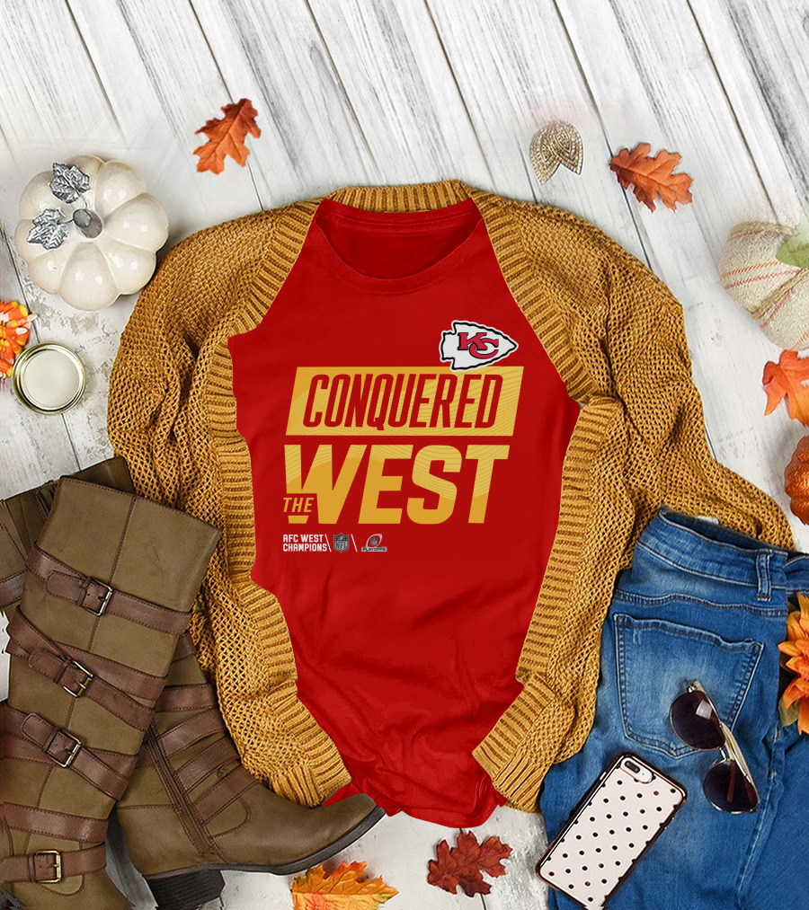 Kansas City Chiefs Conquered The West NFL Playoffs T-Shirt